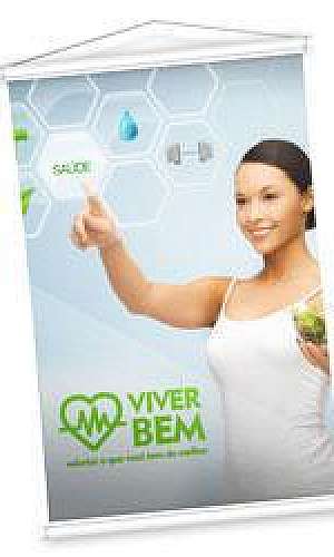 Banner com bastão Banner com bastão